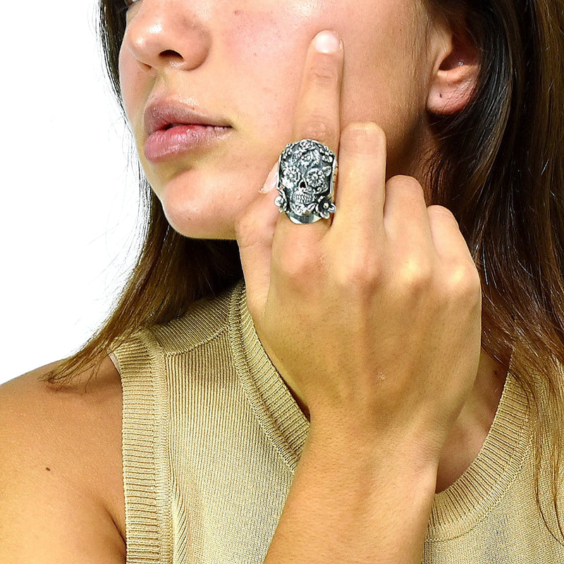 Anillo de Plata Calavera
