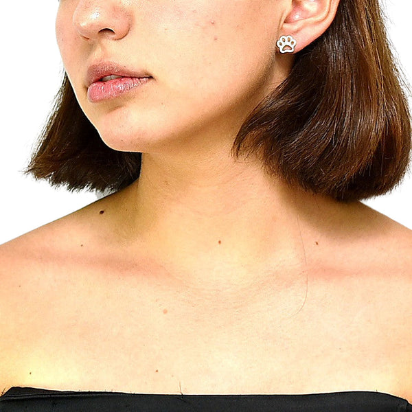 Aretes Huella De Plata