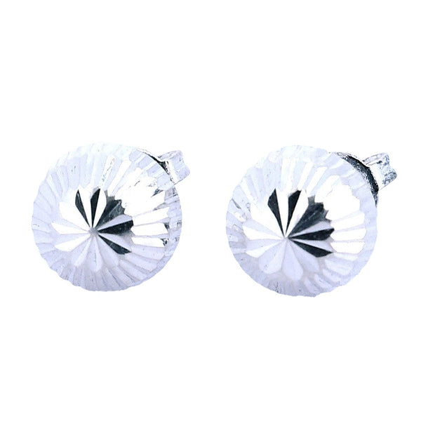 Aretes Media Bola De Plata