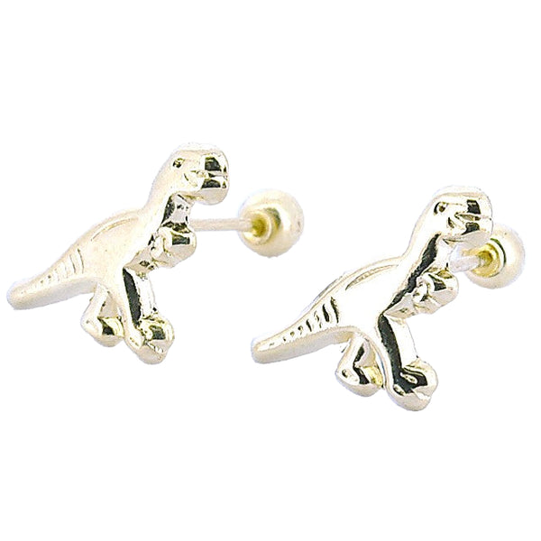 Aretes Oro Dinosaurios