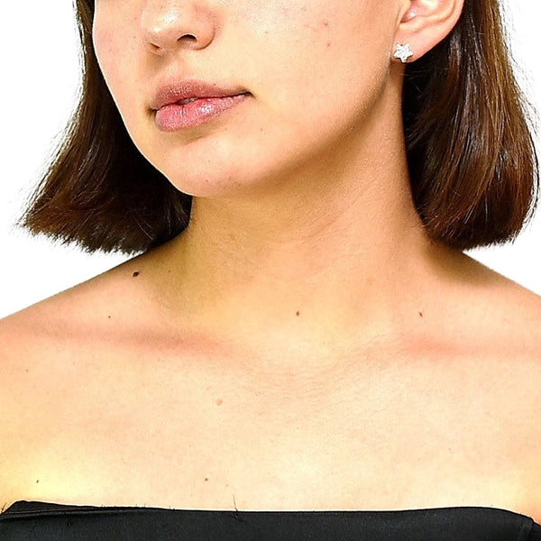 Broquel de Estrella de Plata con Circonia