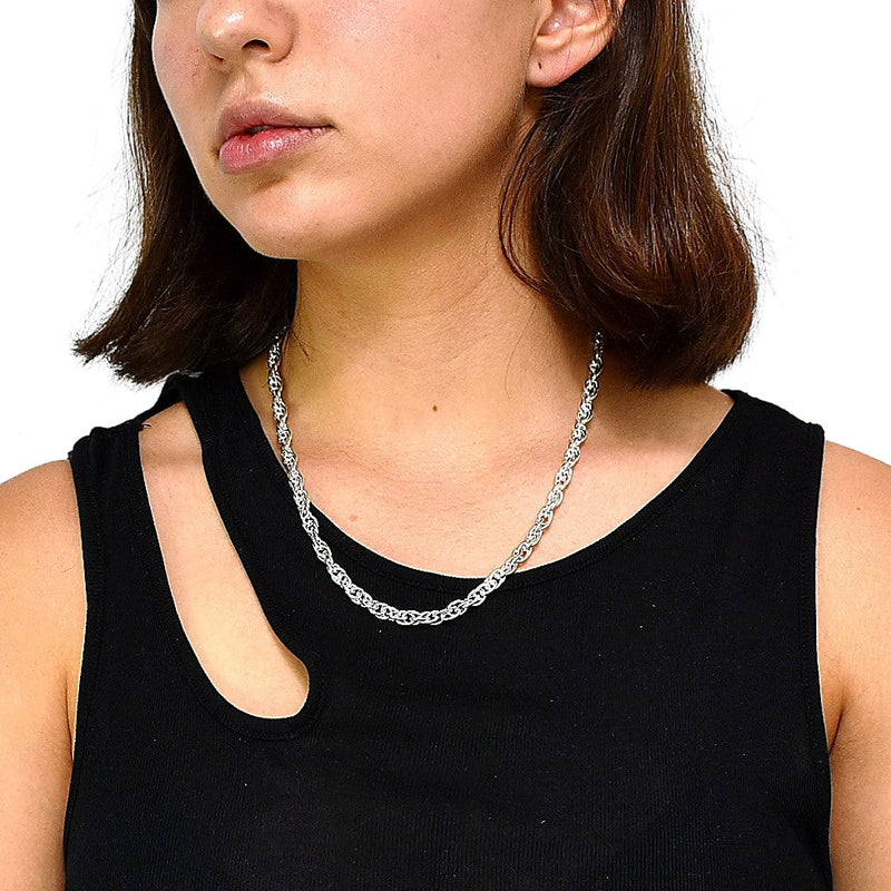 Cadena De Plata Torsal