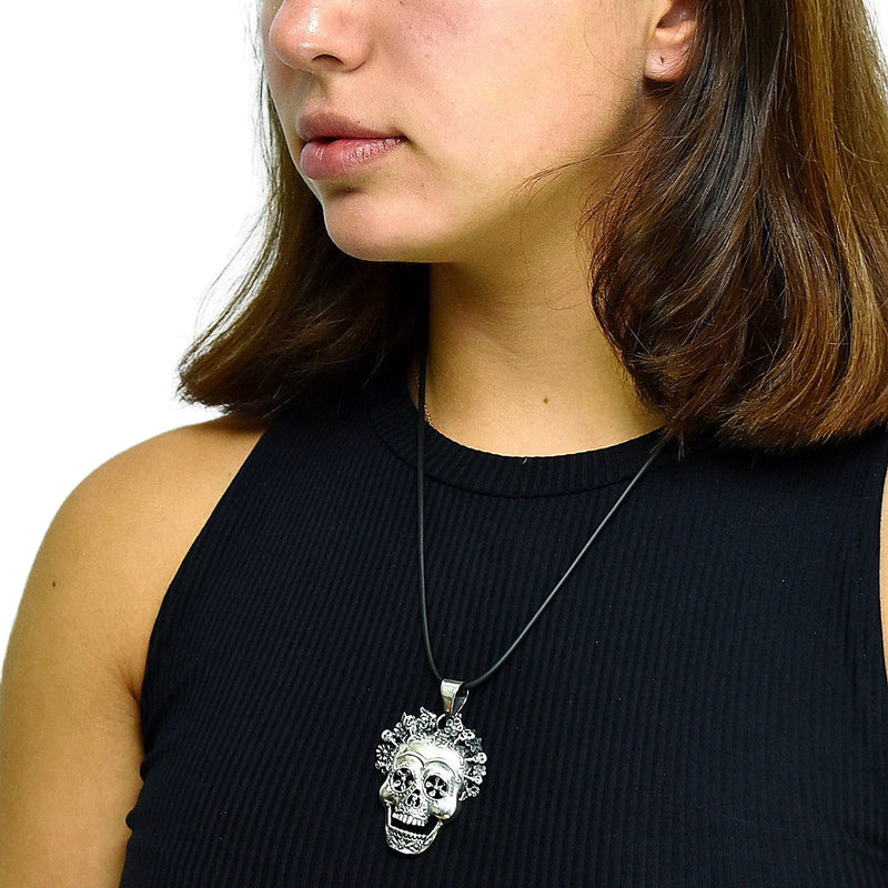 Dije Catrina Oxidado De Plata