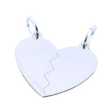 Dije Corazón Pareja De Plata