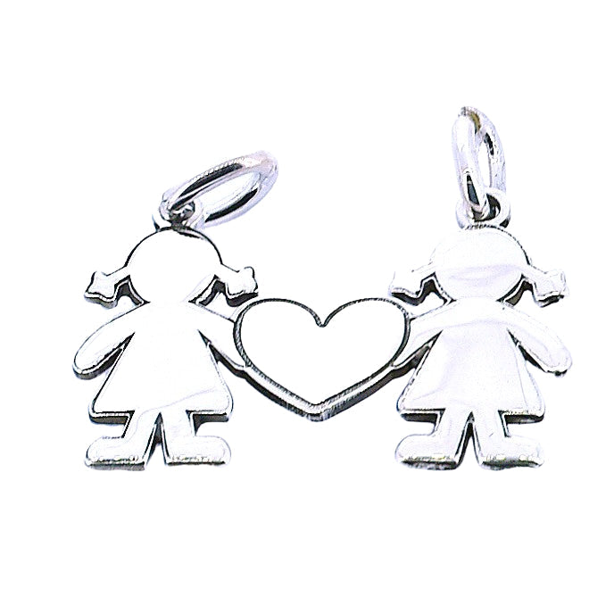 Dije De Niños Sosteniendo Un Corazón