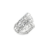 Anillo Floral De Plata #7