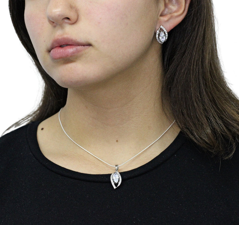 Juego De Plata Con Circonia