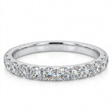 Anillo Bettina Media Churumbela de Diamantes Lab Corte Redondo 0.67ct, Oro 14K