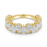 Anillo Rosalind Media Churumbela de Diamantes Lab Corte Pera 1.85ct, Oro 14K