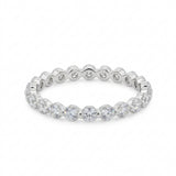 Anillo Eternity Priscila de Diamantes Lab Corte Redondo 0.94ct, Oro 10K