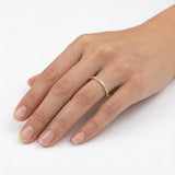 Anillo Kasandra Mosaico de Diamantes Lab Corte Baguette y Redondo 0.63ct, Oro 14K