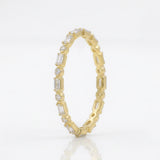 Anillo Kasandra Mosaico de Diamantes Lab Corte Baguette y Redondo 0.63ct, Oro 14K
