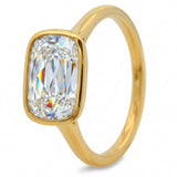 Anillo Giulia Solitario de Diamante Lab Corte Radiante 2.22ct, Oro 14K