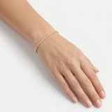 Pulsera Beatriz Tenis de Diamantes Lab 5ct, Oro 14K