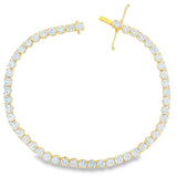 Pulsera Beatriz Tenis de Diamantes Lab 5ct, Oro 14K