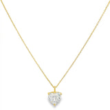 Collar Amalia de Diamante Lab Corte Corazón 1ct, Oro 14K