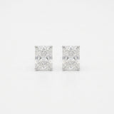 Aretes Ivanna Stud de Diamantes Corte Radiante 2.01ct, Oro 14K