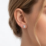 Aretes Ivanna Stud de Diamantes Corte Radiante 2.01ct, Oro 14K