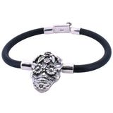 Pulsera De Caucho Con Dije De Catrina