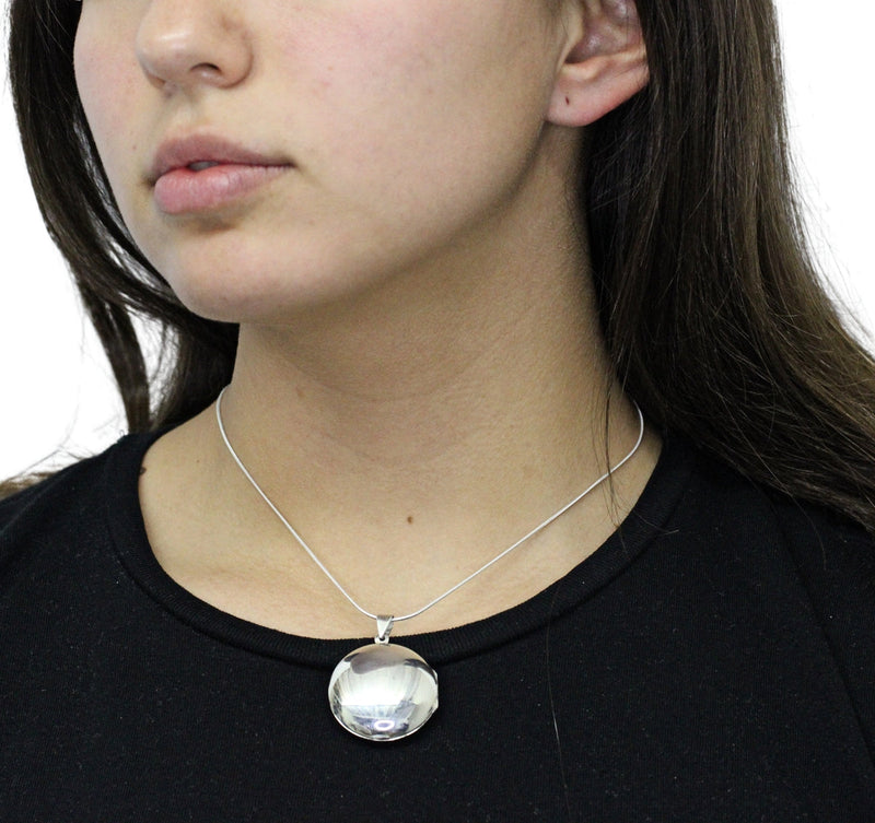 Relicario Circular De Plata