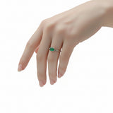 Anillo Caléndula de Esmeralda