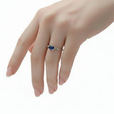 Anillo Caléndula de Zafiro
