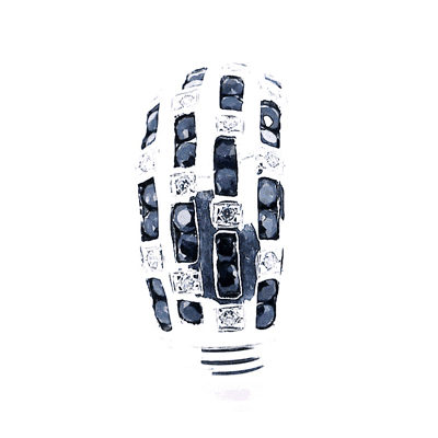 Anillo De Plata Con Piedras Preciosas