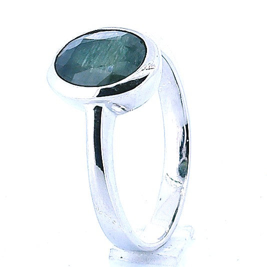 Anillo De Plata Con Piedras Preciosas