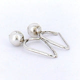 Arete De Plata Con Esfera