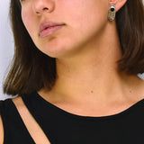 Arete De Plata Óvalo