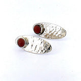 Arete De Plata Óvalo