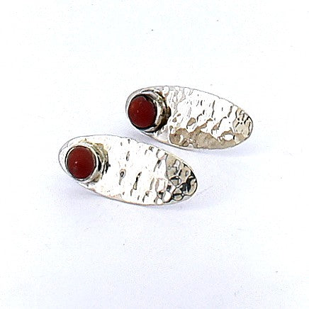 Arete De Plata Óvalo