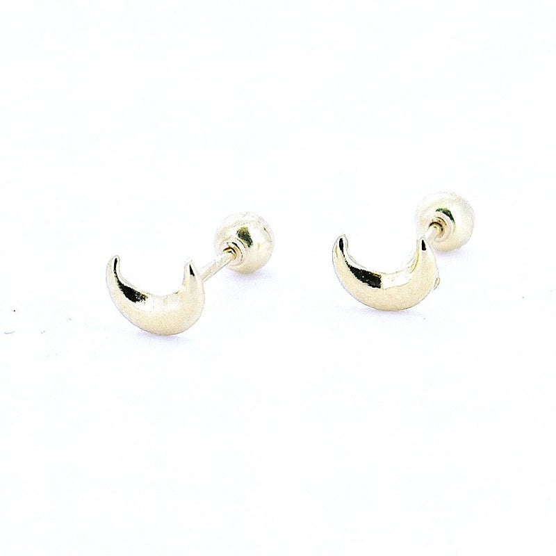 Arete Oro Mini Lunita-Aretes-Plarte