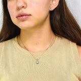 Juego De Plata Con Circonia Durazno