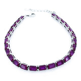 Pulsera De Plata Con Piedras Naturales