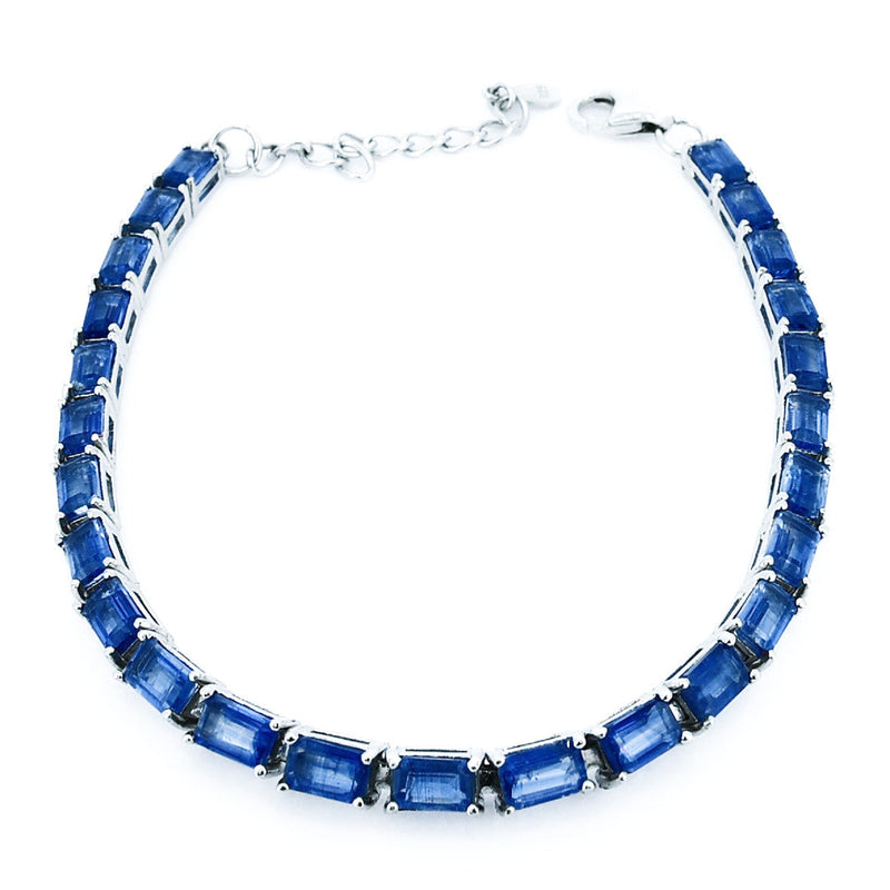 Pulsera De Plata Con Piedras Naturales